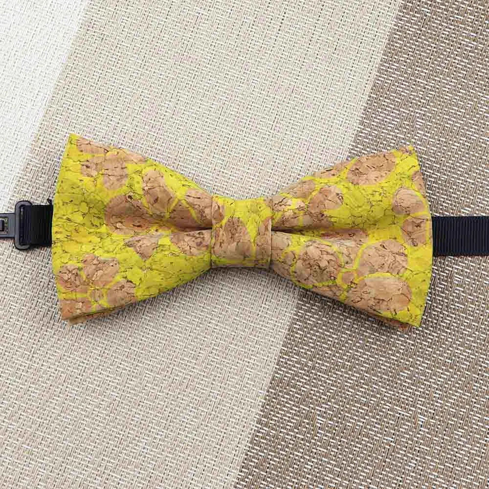 Fashion New Cork Wood Kids Bow Ties Novelty Handmade Fancy Bowtie Adjustable Butterfly Party School Children Accessories