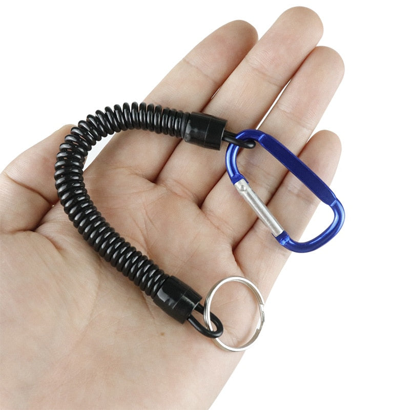 Fishing Lanyards Boating Ropes Kayak Secure Pliers Lip Grips Tackle Fish Tools Fishing AccessoryCamping Carabiner Secure Lock