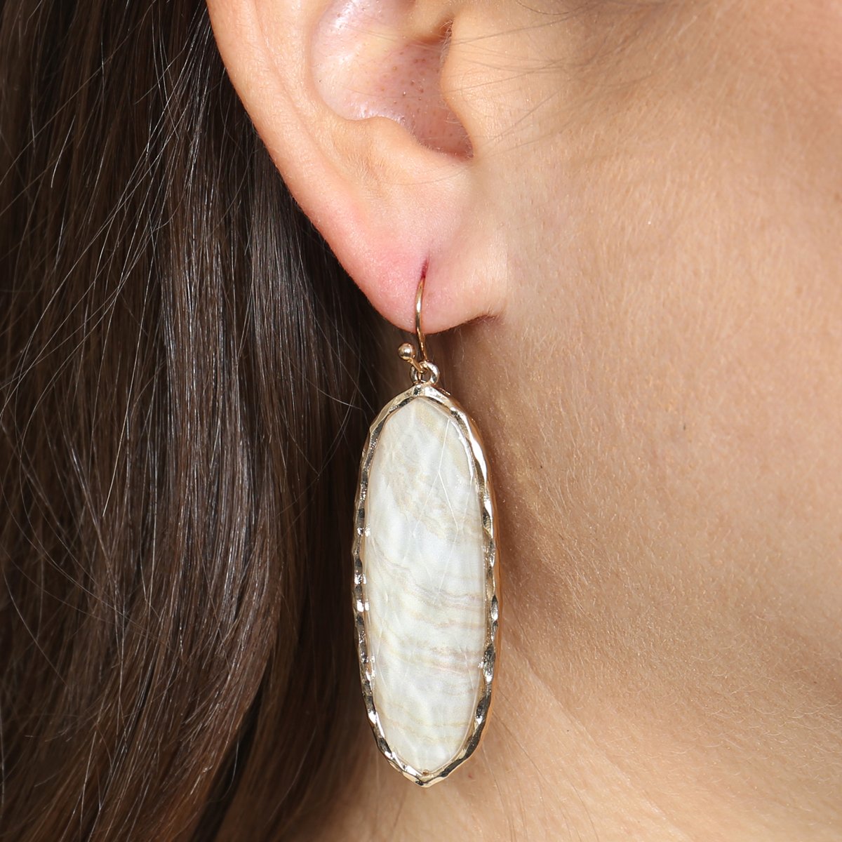 Ae0341 - Printed Epoxy Earrings