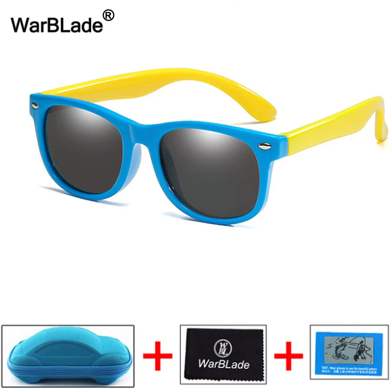 New Kids Polarized Sunglasses Children Boys Girl Sun Glasses Silicone Safety Glasses UV400 Eyewear Baby Shades Oculos With Boxes