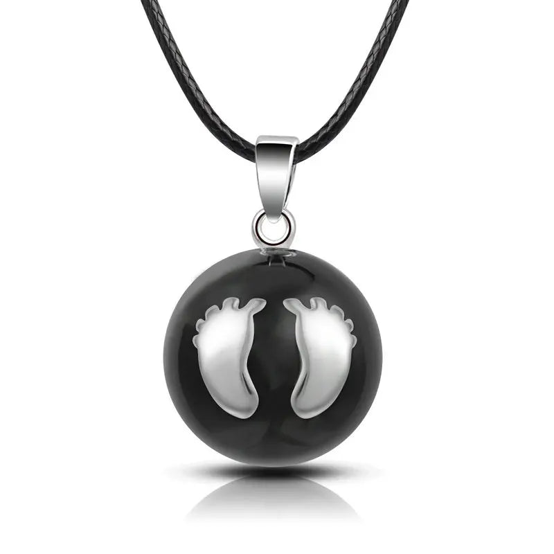 Eudora Harmony Ball Pendant Necklace Pregnancy Chime Ball Mexcian Bola Pendants Wishing Balls Fine Jewelry for Women