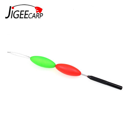 JIGEECARP 10pcs Catfish Fishing Rig Float Buoyancy Inline Bobber Float Saltwater Fishing Floats Accessories Snappers Rigs