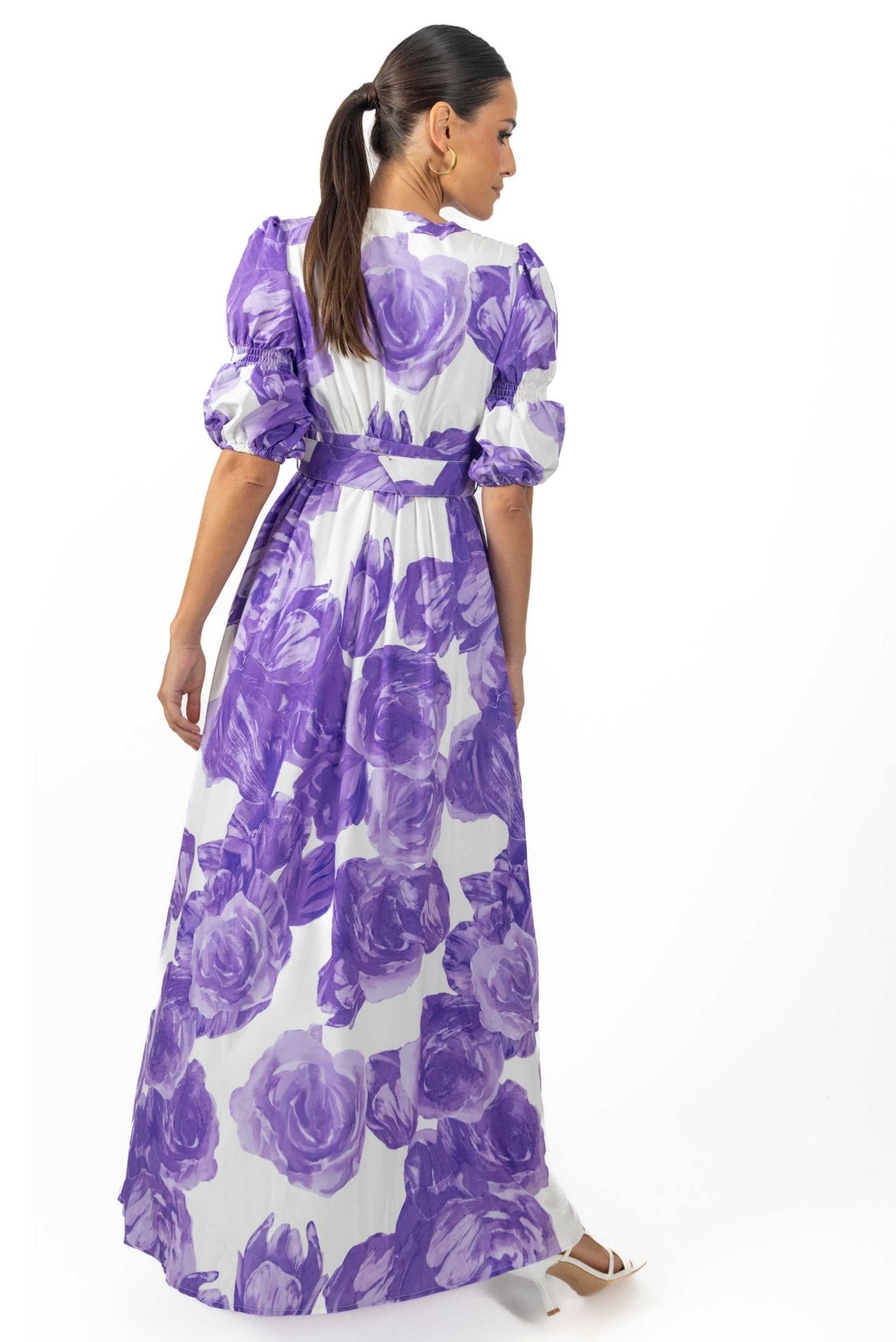 Verona Maxi Women's Floral Dress Lilac
