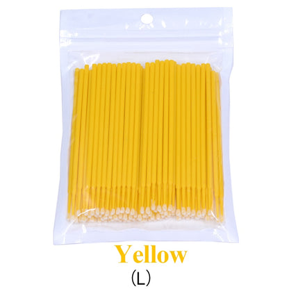 Kekelala 100pcs/Bottle Eyelash Extension Cleaning Swabs Lash Lift Glue Remover Applicators Microblade Makeup Micro Brushes Tool