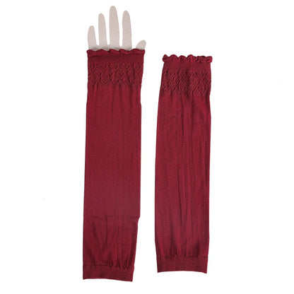 Islamic Muslim Sleeves Gloves Arm Cover Hijab Stretchy Fabric Arab Sleeves New Elastic Sun Protection Arm Warmer Middle East