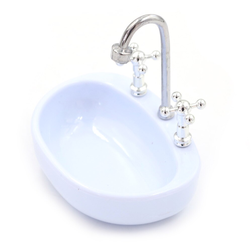 Towel Rack Shower Faucet Tissue Toothbrush Toothpaste Cup Baskets Hair Dryer 1/12 DIY Dollhouse Bathroom Furniture Accessories