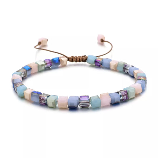 ZMZY Woman Bracelet Wristband Glass Crystal Bracelets Jewelry Accessories Handmade Wristlet Trinket