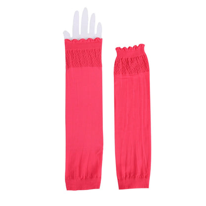 Islamic Muslim Sleeves Gloves Arm Cover Hijab Stretchy Fabric Arab Sleeves New Elastic Sun Protection Arm Warmer Middle East