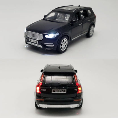1:32 XC90 Diecast Cars Model Toy Openable Doors Pull Back Music Light Car Toys for Kids Children