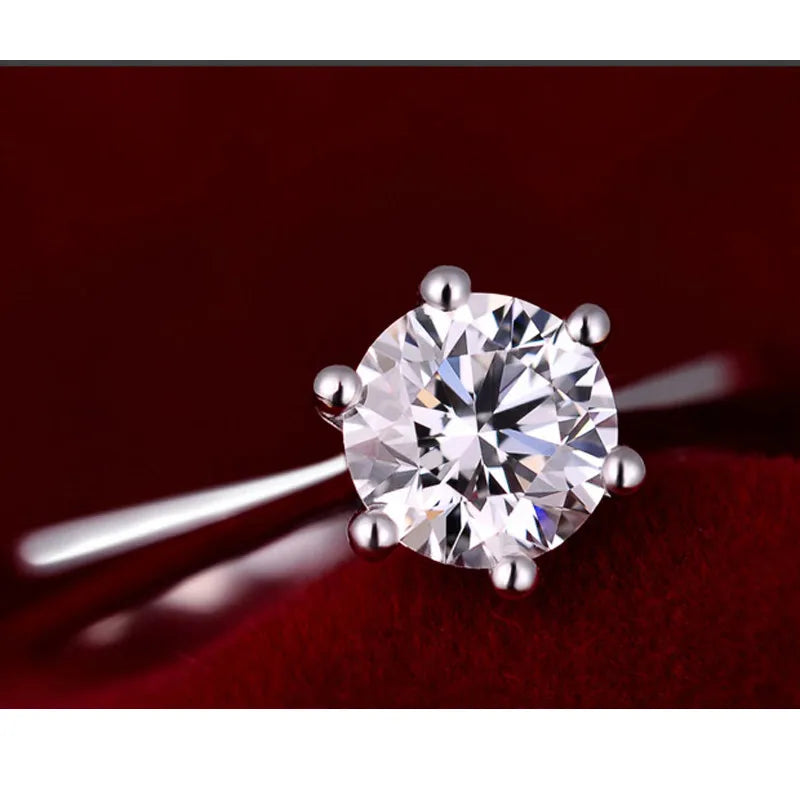 925 Sterling Silver Needle Bridal Jewelry Sets for Women Accessory Cubic Zircon Crystal Necklace Rings Stud Earrings Set