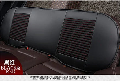 3D Leather Flax Car Seat Cover Cushion  Front Rear Protector for VolksWagen Passat Toyota Honda Ford Chevrolet Mazda Peugeot KIA