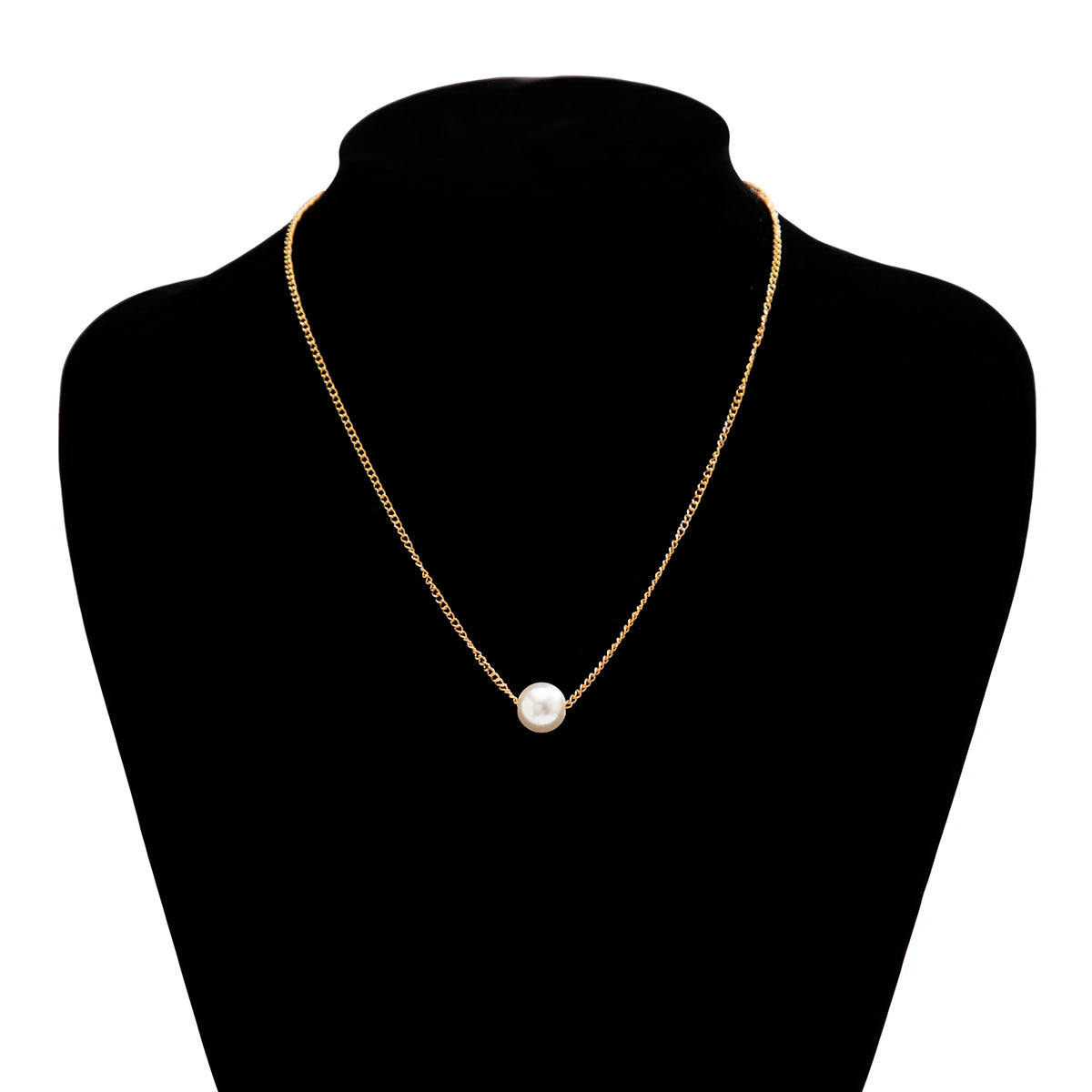 Separable 2 Layered White/Black Beads Necklaces Korean Small Beaded Conch Acrylic Shell Choker Necklace for Women Fashion Collar
