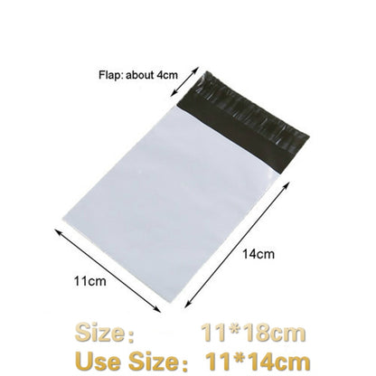 100Pcs/Lot Samll Size Courier Bags White Self-Seal Adhesive Storage Bags Plastic Poly Envelope Mailer Postal Mailing Bags