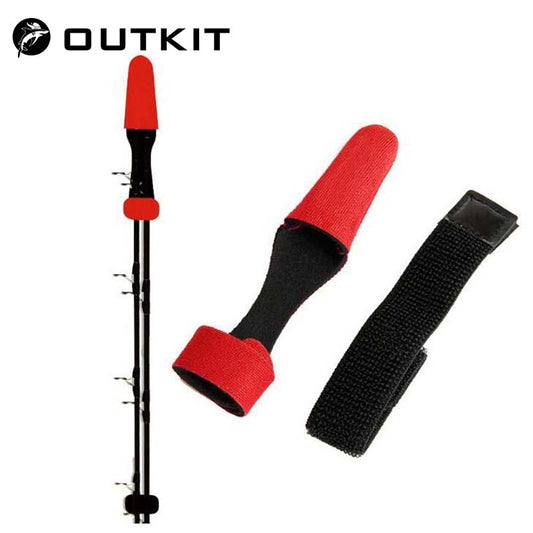2pcs/Set Fishing Rod Belt Reel Accessories Tackle Pole Glove Clothes Protector+Tie Wrapping Band Strap Rope Combo Platform