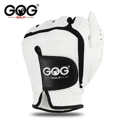 10pcs GOG Golf Gloves Professional Men's Leather Sheepskin Left Golf