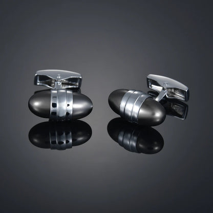 Novelty Luxury Quality Copper Carbon Fibe/ Red Wood/Crystal Cufflinks Design for Mens French Suit Accessories Jewellery Gemelos