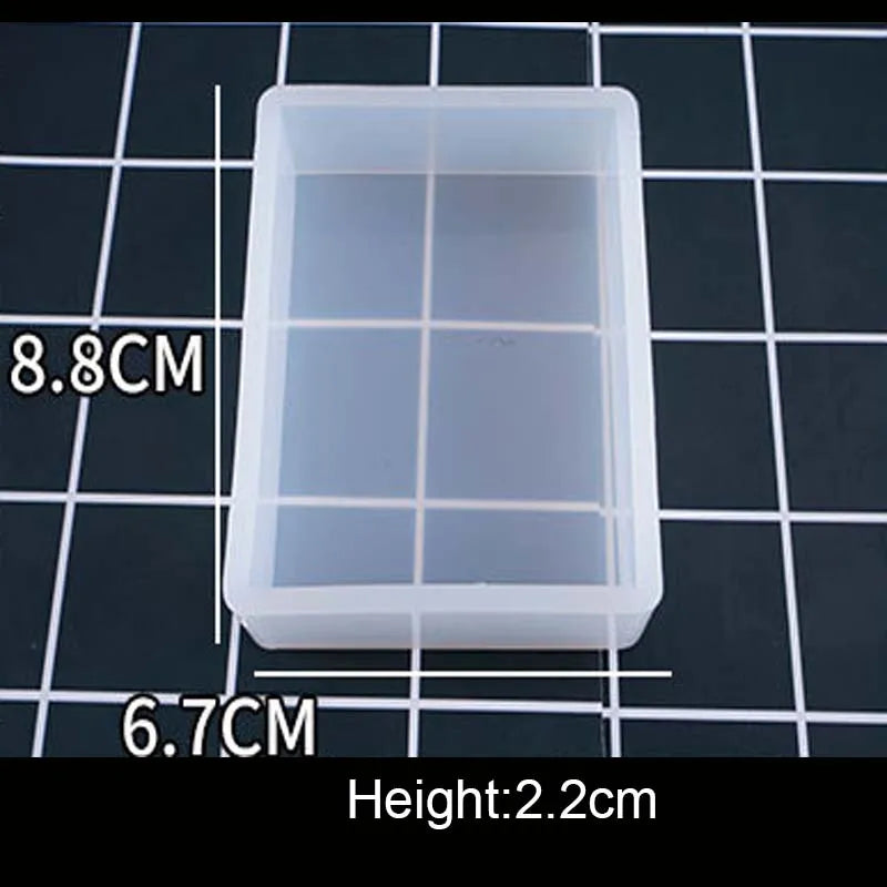 1PC Cube Cuboid Pendant DIY Necklace Jewelry Mold Pendants Crystal Scale Jewelry Resin Molds for Jewelry Making Tool