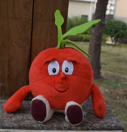 New Fruits Vegetables Banana Pear Brcoccoli  Watermelon Bee Ladybird Lemon Mushroom Pineapple Starwberry 9" Soft Plush Doll Toy