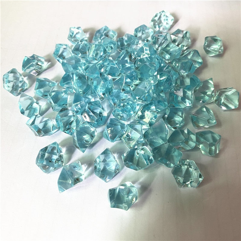 50PCS 14*11mm Acrylic Transparent Pawn Irregular Diamond Stone Chessman Game Pieces for Board Games Accessories 22 Colors