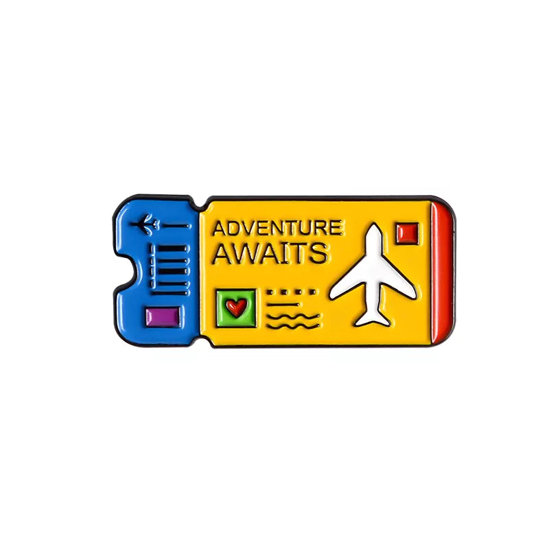 Outdoors Mountain Starry Night Enamel Pin Custom Wild Camping Hiking Brooches Bag Clothes Lapel Pin Adventure Badge Jewelry