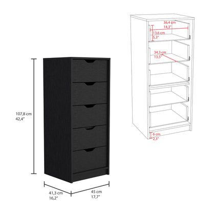 Bennett 2 Piece Bedroom Set, Black