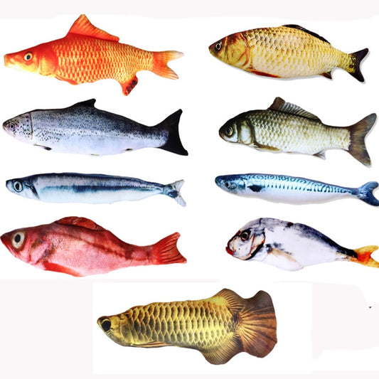 20/30/40 Cm Simulation Fish Plush Animals Toys  Pillow Plush Toys Funny Pet Animal Toys