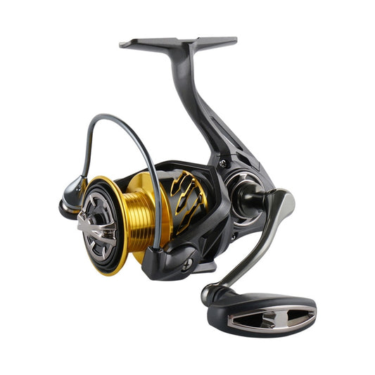 Mavllos Carp Spinning Reel Screw Handle No Gap Design Metal Deep/Shallow Spool 5.2:1 Saltwater Spinning Fishing Reel for Bass