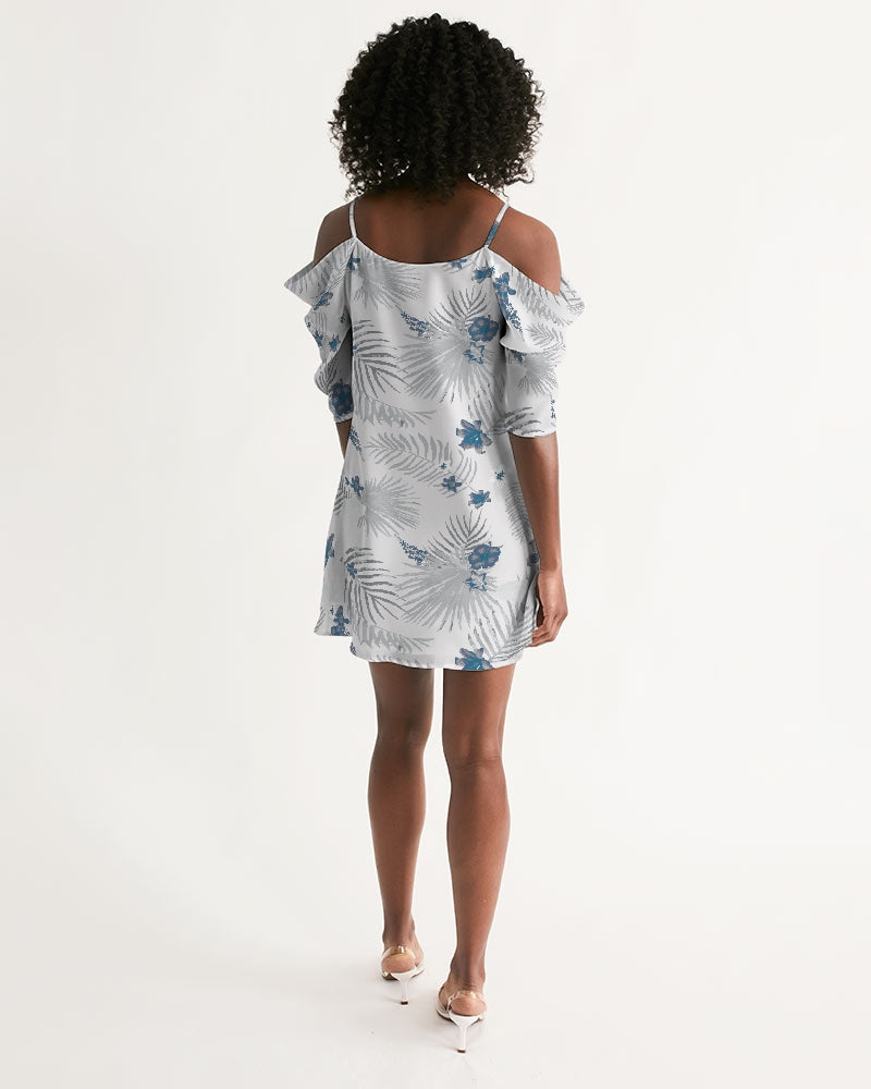 Women's Palm Soul Open Shoulder A-Line Dress