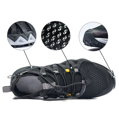 Rax Men's Aqua Upstreams Shoes Quick-Drying Breathble Fishing Shoes Women Hole PU Insole Anti-Slip Water Shoes 82-5k463