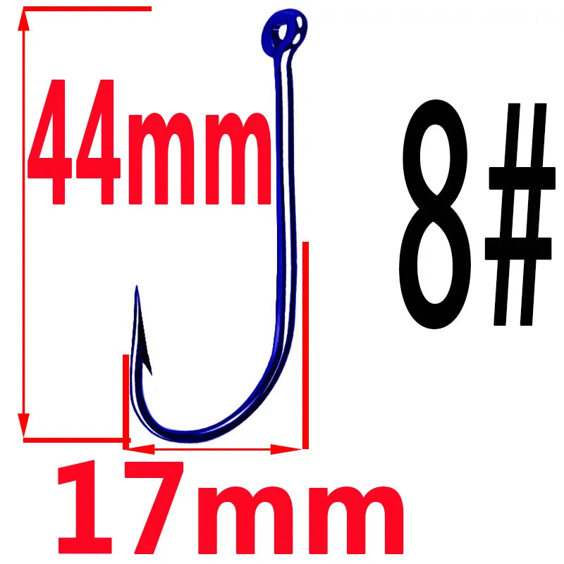 50pcs Fishing Hooks Fishing Tackle Durable Fishhooks Carp Barbed Hook Ocean River Lake  Bait Lure Fish Tool