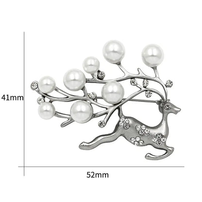 Factory Directly Crystal Diamante and Imitation Pearls Flower Jewelry Brooch Pins DIY Wedding Bouquets Брошь Декор
