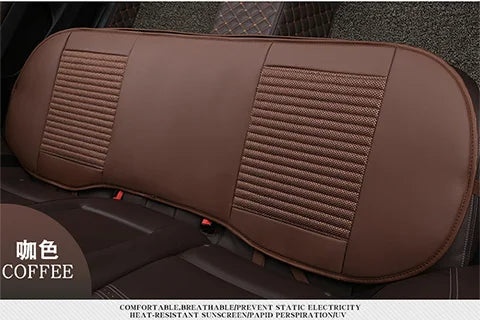 3D Leather Flax Car Seat Cover Cushion  Front Rear Protector for VolksWagen Passat Toyota Honda Ford Chevrolet Mazda Peugeot KIA