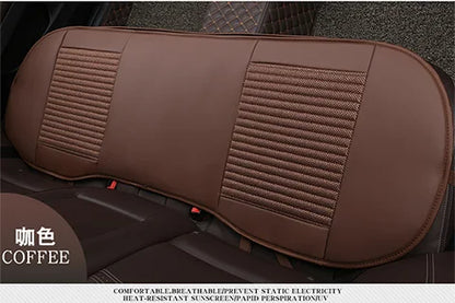 3D Leather Flax Car Seat Cover Cushion  Front Rear Protector for VolksWagen Passat Toyota Honda Ford Chevrolet Mazda Peugeot KIA