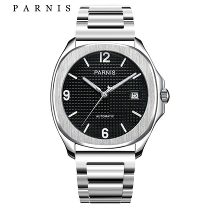 Fashion Parnis 40mm Automatic Watch Minimalist Men Miyota Sapphire Crystal Mechanical Sports Watches Relogio Masculino Man