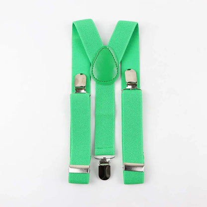 Solid Color Children Belt Baby Boys Suspenders Polyester Y-Back Braces Adjustable Elastic Kids