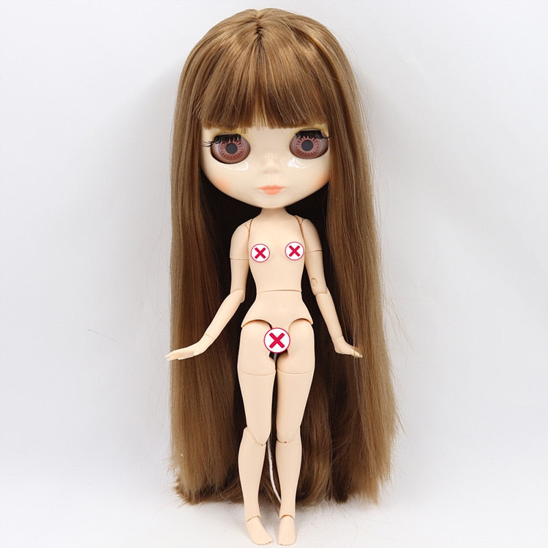 ICY DBS Blyth Doll No.3 Glossy Face White Skin Joint Body Special Price 1/6 BJD To