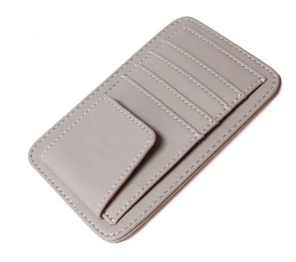Car Vehicle Sun Visor Sunglasses Eyeglasses Glasses Holder Clip Credit Card Package ID Storage Bag With 3 Color