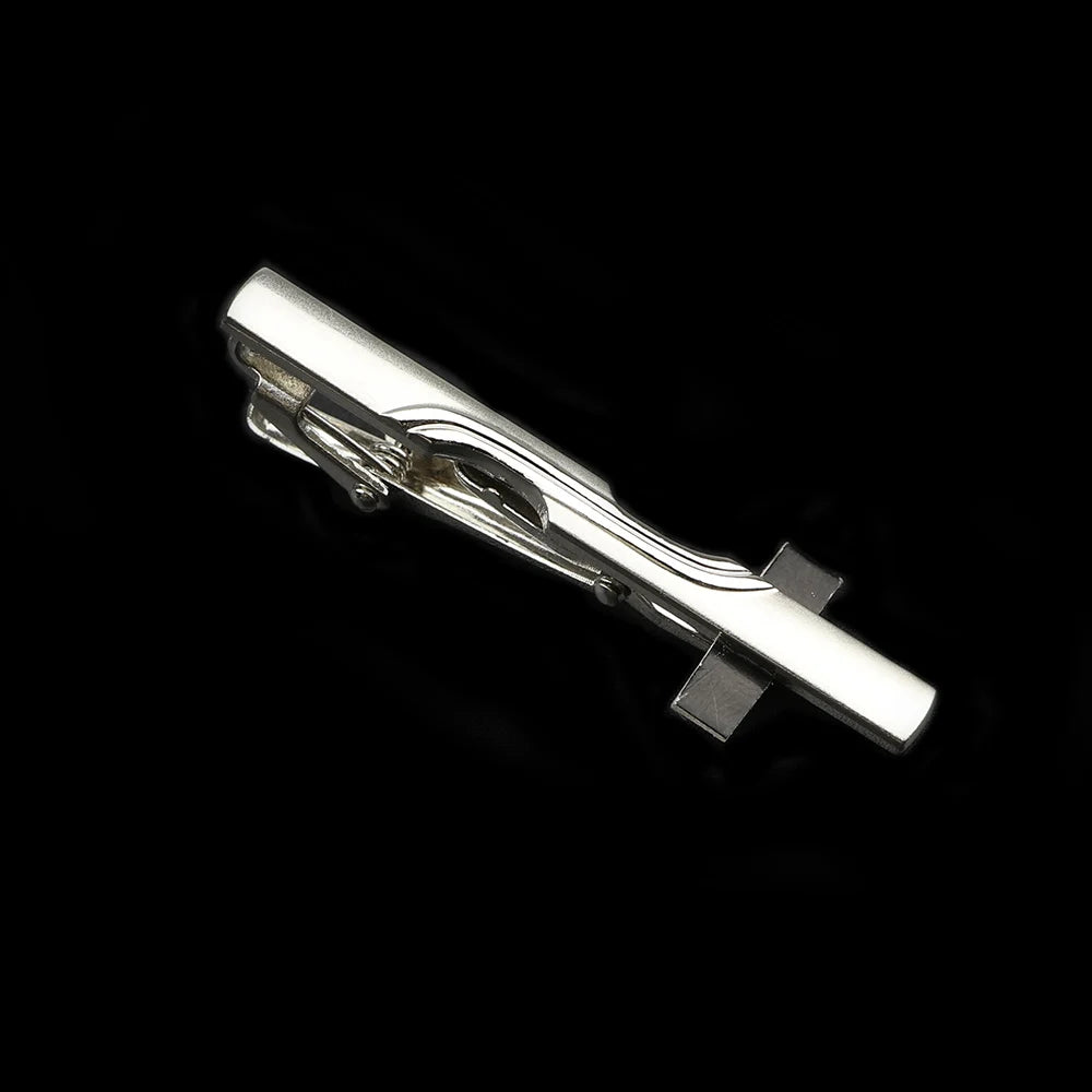 Men's Metal Tie Clip Bright Chrome Stainless Steel Jewelry  Necktie Clips Pin Clasp Clamp Wedding Charm Creative