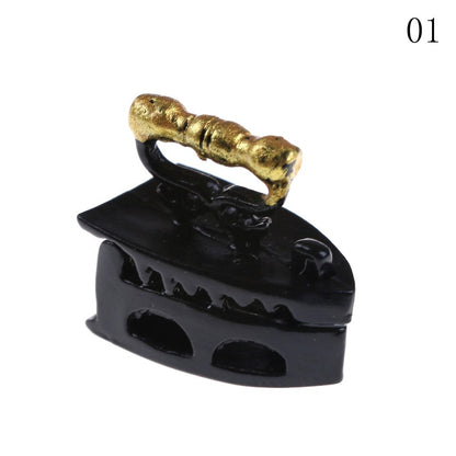 1:12 Cute MINI Dollhouse Miniature Adornment  an Iron Clothes Tool 20* 12*20mm Furniture Toys