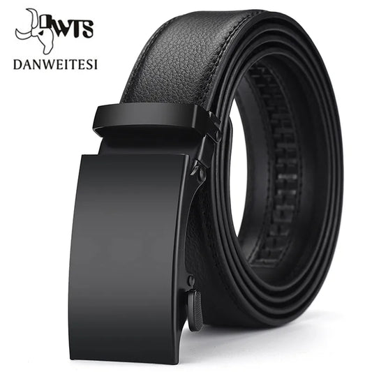 Leather Belts for Men Automatic Male Belts Cummerbunds Leather Belt Men Black Belts Cinturon Hombre