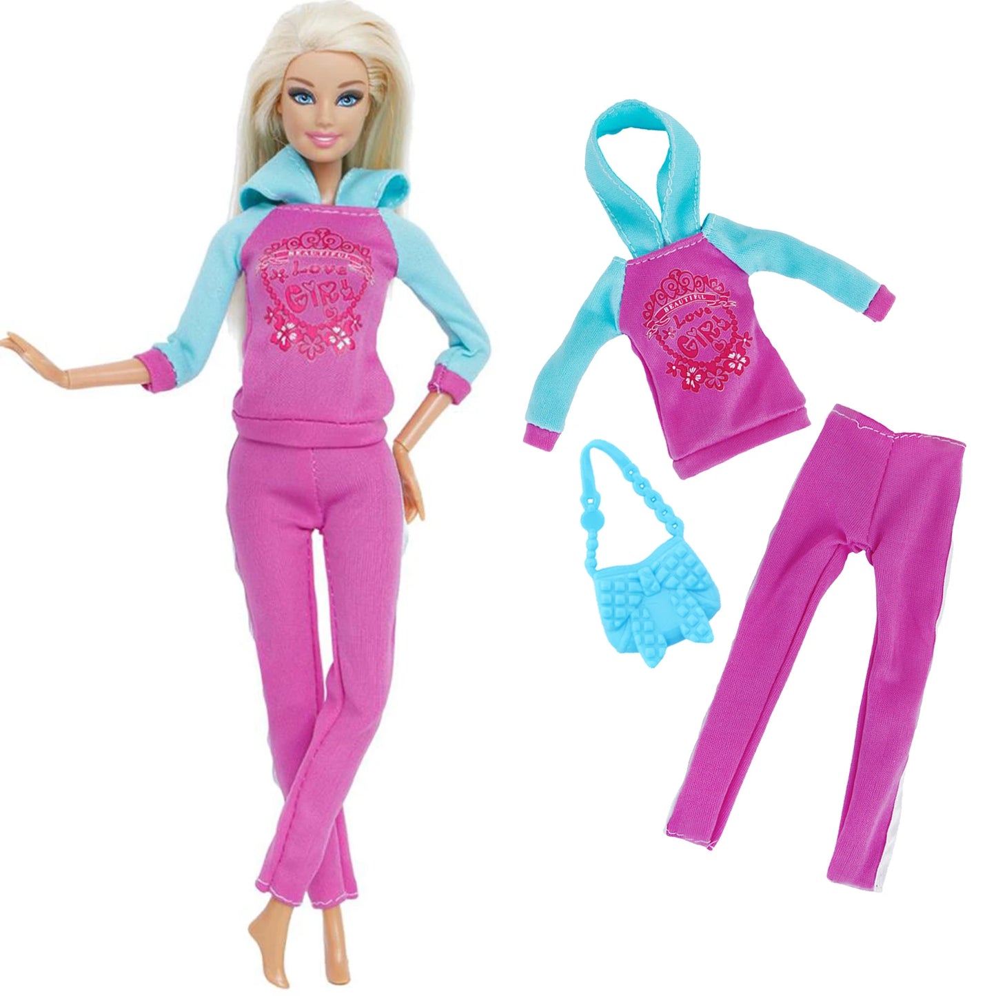 1x Doll Clothes Fashion Dress Daily Wear Skirt Party Gown Blouse Pants Clothes for Barbie Doll Accessories Lovely Girl Baby Toys