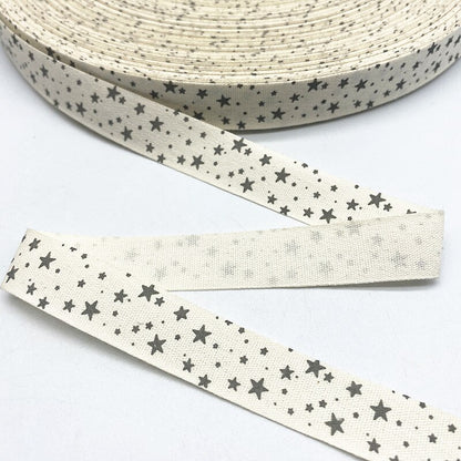 New 5yards 15mm Christmas Printed Polyester Cotton Ribbon DIY Wedding Christmas Party