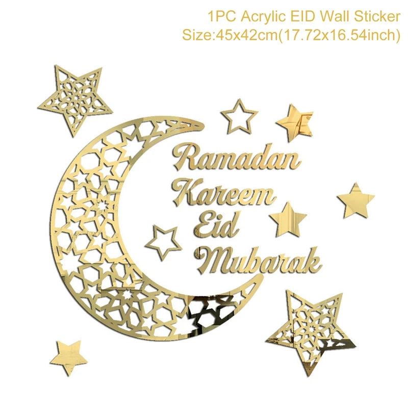 Eid Mubarak Decoration Kareem Happy Ramadan Decoration Muslim Islamic Muslim Festival Decoration Ramadan Supplies Aid Mubarek