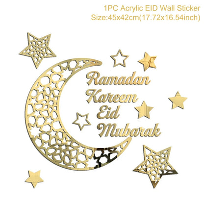 Eid Mubarak Decoration Kareem Happy Ramadan Decoration Muslim Islamic Muslim Festival Decoration Ramadan Supplies Aid Mubarek