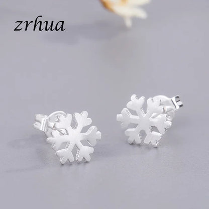 Newest 925 Sterling Silver Needle Women's Jewelry Cute Chic Stud Earrings for School Girls Kids Lady Birthday S925 Stamp