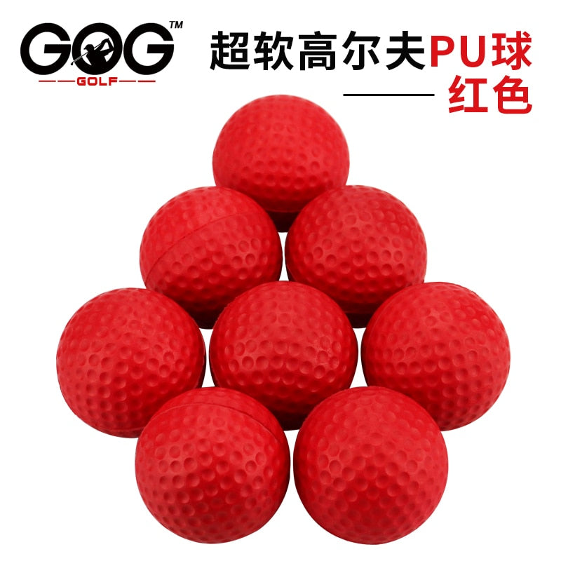 New Brand 50 Pcs/Bag Red Indoor Outdoor Training Practice Golf Sports Elastic PU Foam Balls
