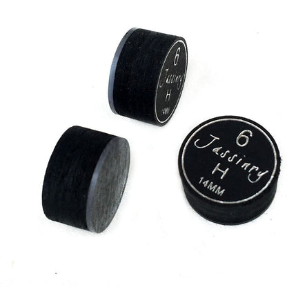 50pcs/Lot Jassinry Billiards Cue Tips With Transparent Cushion 14mm Pool Tips in S/M/H Billiard Accessories