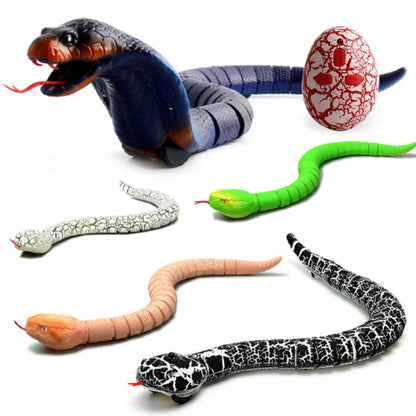 Novelty Rc Snake Naja Cobra Viper Remote Control Robot Animal Toy With USB Cable Funny Terrifying Christmas Kids