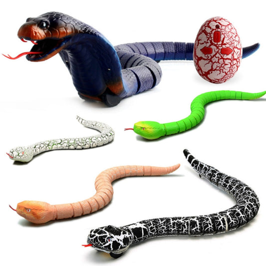 Novelty Rc Snake Naja Cobra Viper Remote Control Robot Animal Toy With USB Cable Funny Terrifying Christmas Kids
