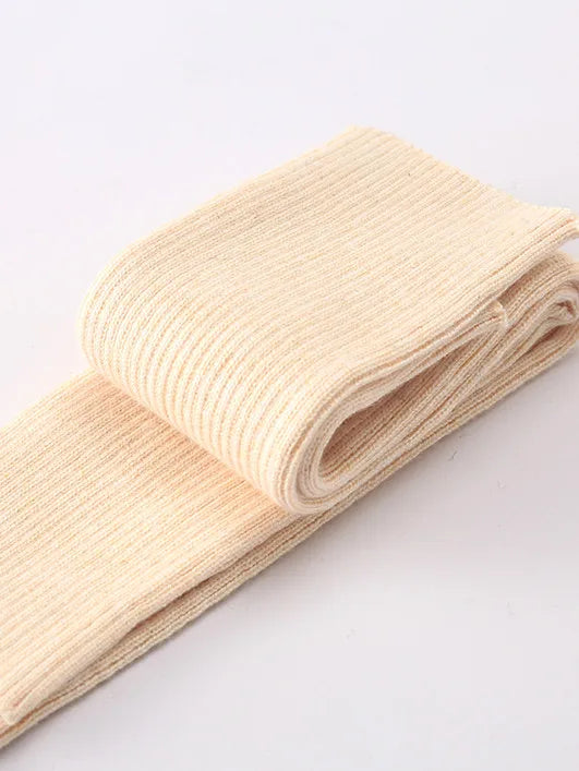 Sparsil Women Winter Arm Warmers Cashmere Fingerless Long Gloves Solid Warm Mittens Elbow Thread Knitted Sleeves 50cm Glove